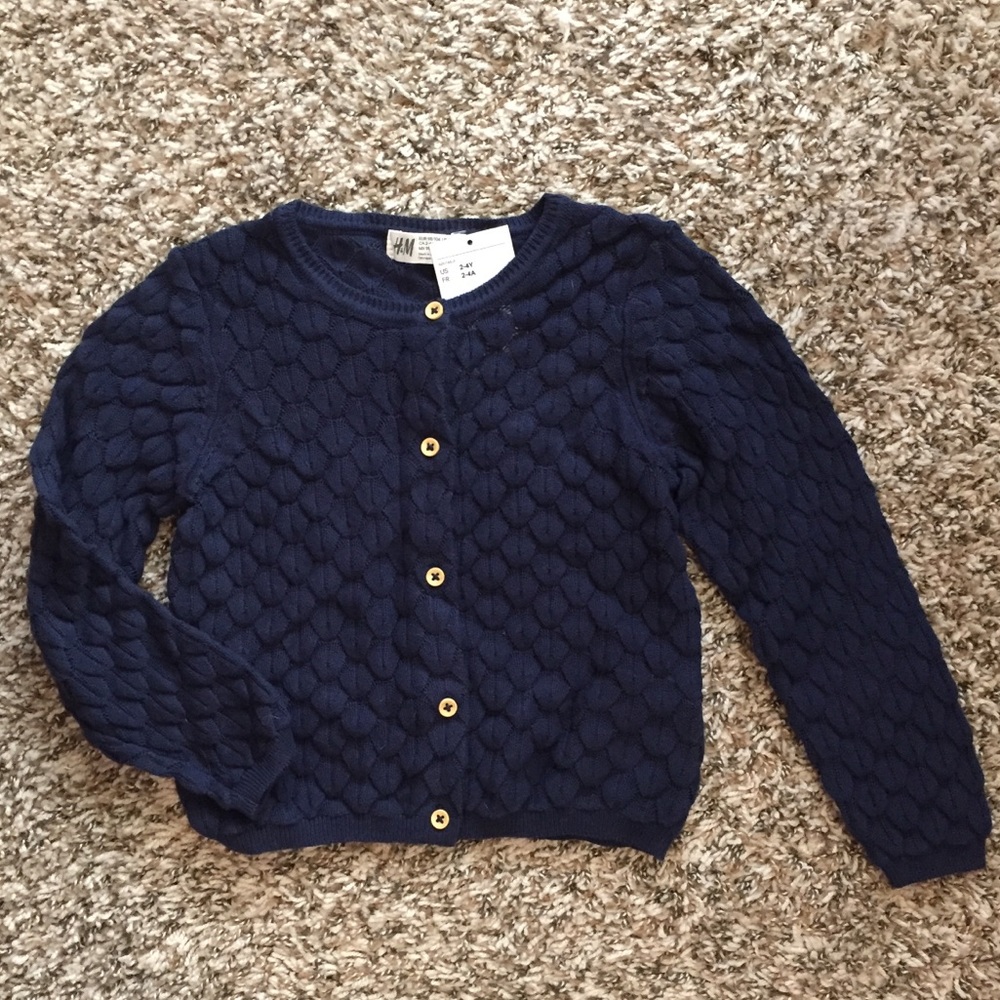 Textured-knit Cardigan 2-4Y